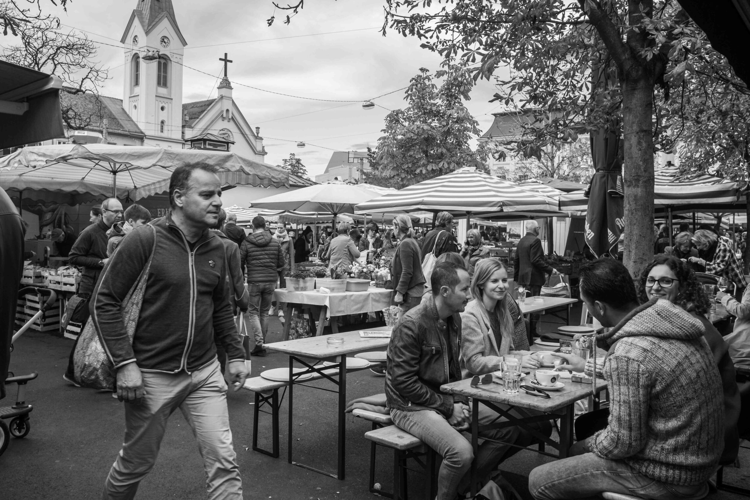 Markteröffnung Kaiser-Josef-Platz, 8010 Graz, am 05.10. 2019.