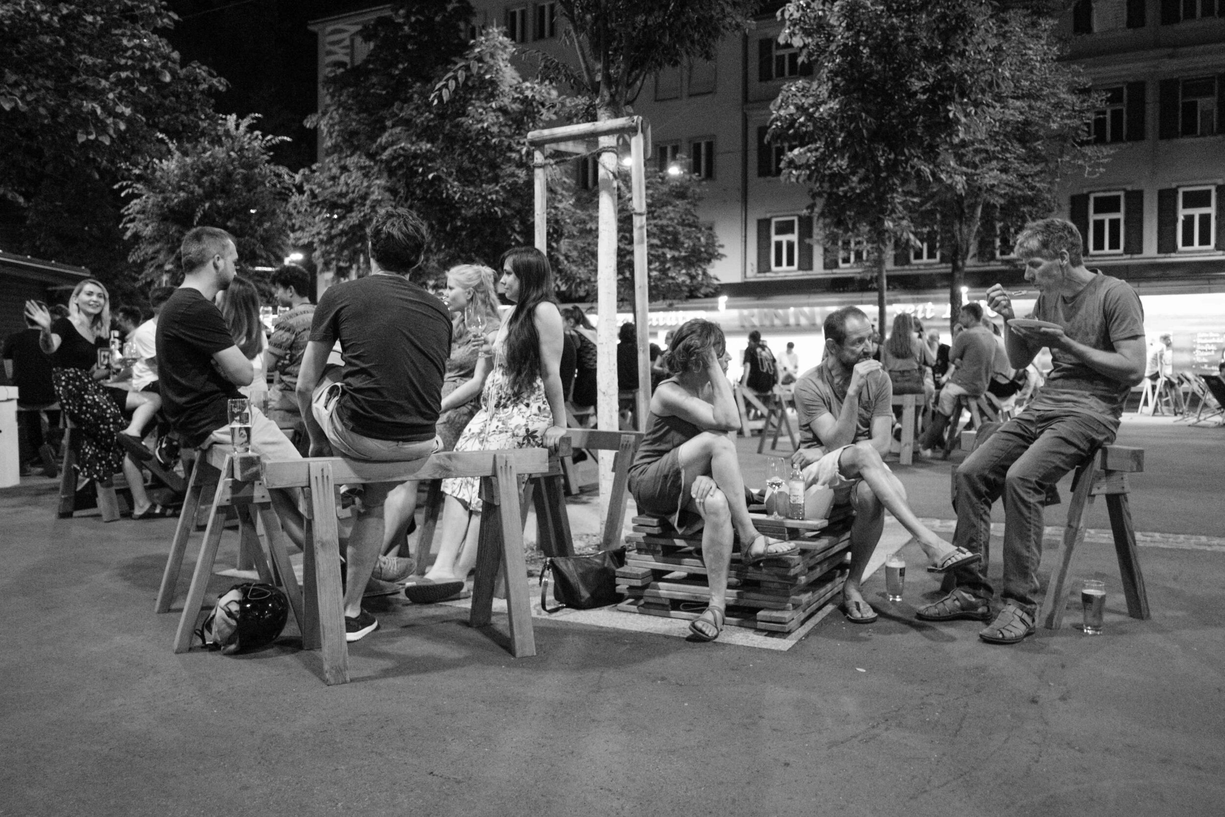 Kaiser-Josef-Platz, 8010 Graz, am Abend des 8. 8. 2020.